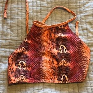 Mika Yoga Lissa Snakeprint Top